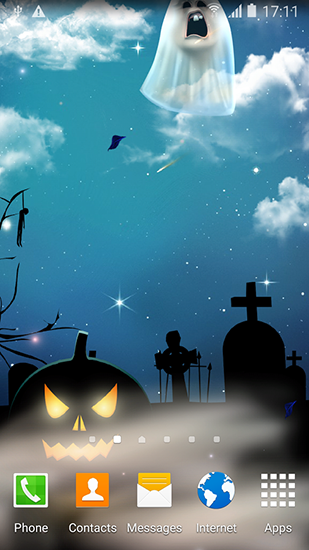 Full version of Android apk livewallpaper Halloween by Blackbird wallpapers for tablet and phone.