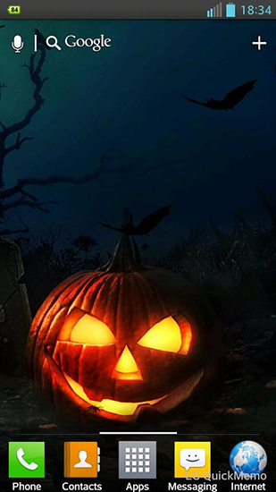 Full version of Android apk livewallpaper Halloween HD for tablet and phone.
