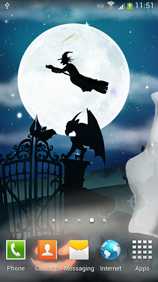 Full version of Android apk livewallpaper Halloween night for tablet and phone.