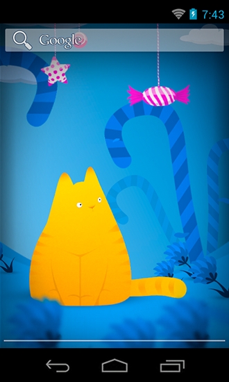 Full version of Android apk livewallpaper Hamlet the cat for tablet and phone.