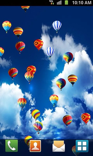 Full version of Android apk livewallpaper Hot air balloon by Venkateshwara apps for tablet and phone.