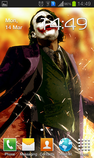Full version of Android apk livewallpaper Joker for tablet and phone.