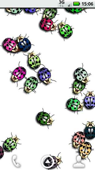 Full version of Android apk livewallpaper Ladybugs for tablet and phone.