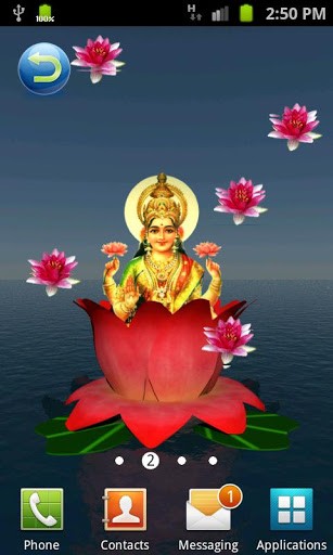 Full version of Android apk livewallpaper Laxmi Pooja 3D for tablet and phone.