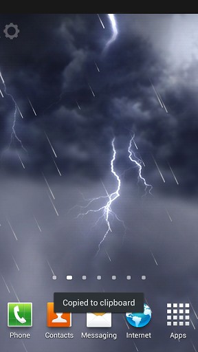 Full version of Android apk livewallpaper Lightning storm for tablet and phone.