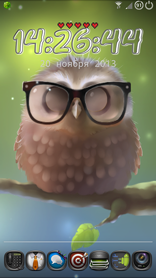 Full version of Android apk livewallpaper Little owl for tablet and phone.