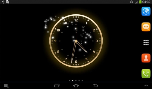 Full version of Android apk livewallpaper Live clock for tablet and phone.