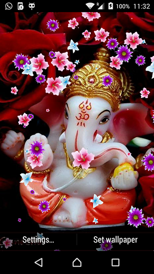 Full version of Android apk livewallpaper Lord Ganesha HD for tablet and phone.