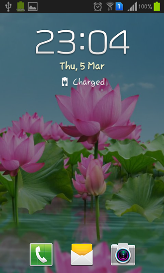 Full version of Android apk livewallpaper Lotus pond for tablet and phone.