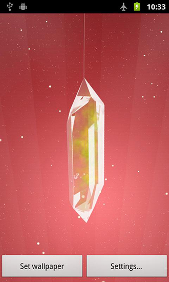 Full version of Android apk livewallpaper Lucky crystal for tablet and phone.