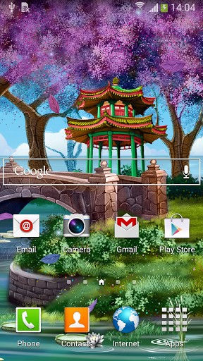 Full version of Android apk livewallpaper Magic garden for tablet and phone.