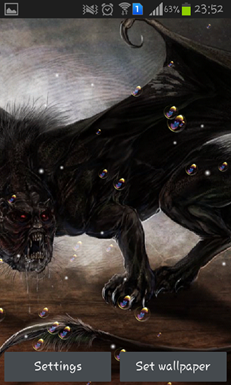 Full version of Android apk livewallpaper Manticore for tablet and phone.
