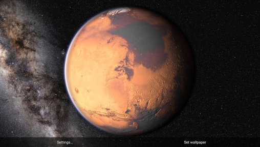 Full version of Android apk livewallpaper Mars for tablet and phone.