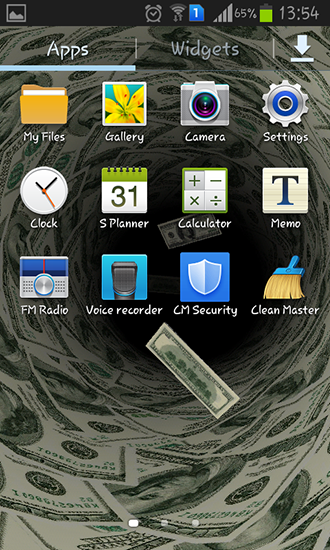 Full version of Android apk livewallpaper Money for tablet and phone.