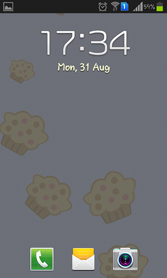 Full version of Android apk livewallpaper Muffins for tablet and phone.
