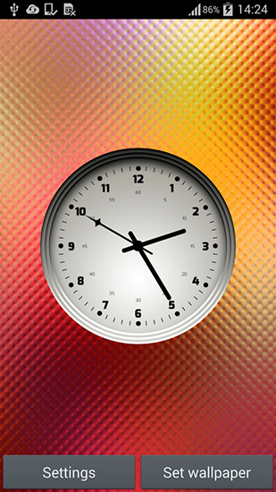 Full version of Android apk livewallpaper Multicolor clock for tablet and phone.