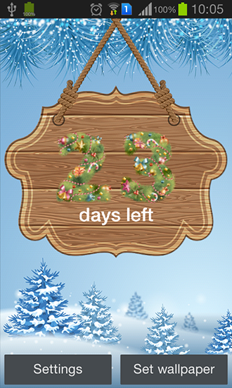 Full version of Android apk livewallpaper New Year: Countdown by Creative work for tablet and phone.