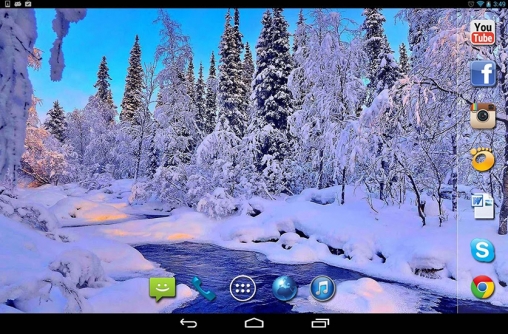 Full version of Android apk livewallpaper Nice winter for tablet and phone.