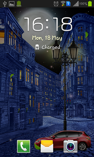 Full version of Android apk livewallpaper Night city by  Blackbird wallpapers for tablet and phone.