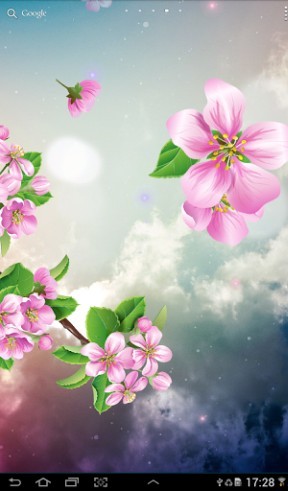 Full version of Android apk livewallpaper Night sakura for tablet and phone.
