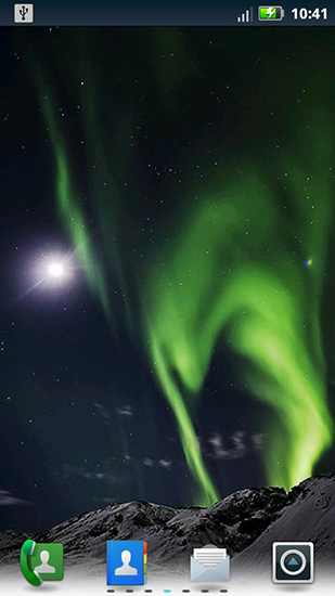 Full version of Android apk livewallpaper Northern lights for tablet and phone.