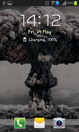 Full version of Android apk livewallpaper Nuclear explosion for tablet and phone.