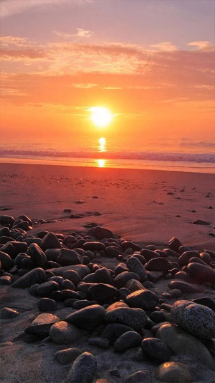 Full version of Android apk livewallpaper Ocean and Sunset for tablet and phone.