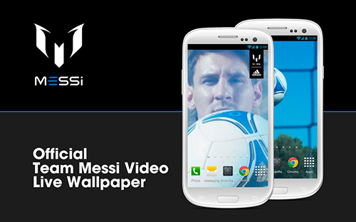 Full version of Android apk livewallpaper Official Messi for tablet and phone.