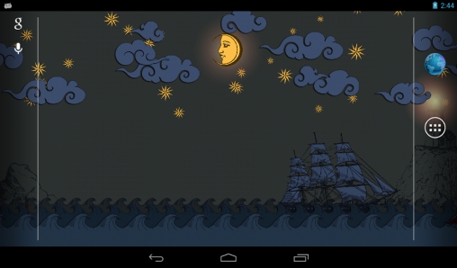 Full version of Android apk livewallpaper Paper sea for tablet and phone.