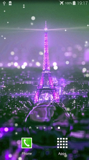 Full version of Android apk livewallpaper Paris night for tablet and phone.