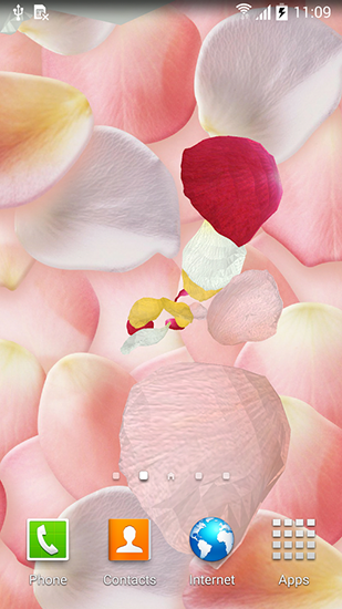 Full version of Android apk livewallpaper Petals 3D by Blackbird wallpapers for tablet and phone.