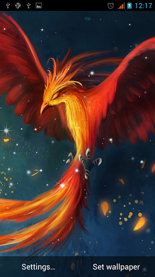 Full version of Android apk livewallpaper Phoenix for tablet and phone.