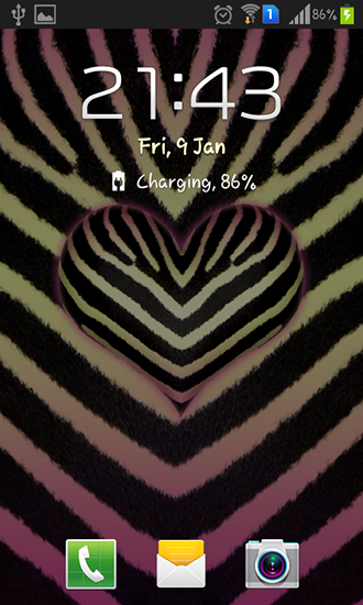Full version of Android apk livewallpaper Pink zebra for tablet and phone.