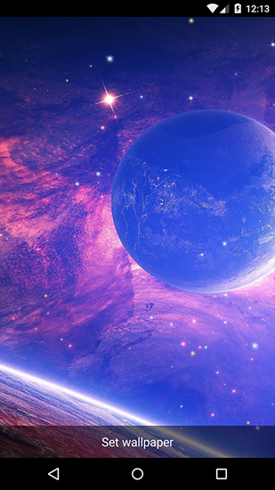 Full version of Android apk livewallpaper Planet for tablet and phone.