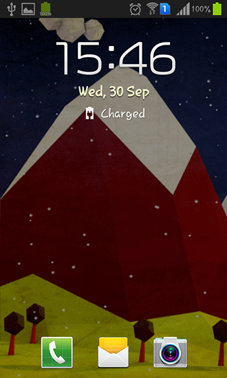 Full version of Android apk livewallpaper Polygon hill for tablet and phone.