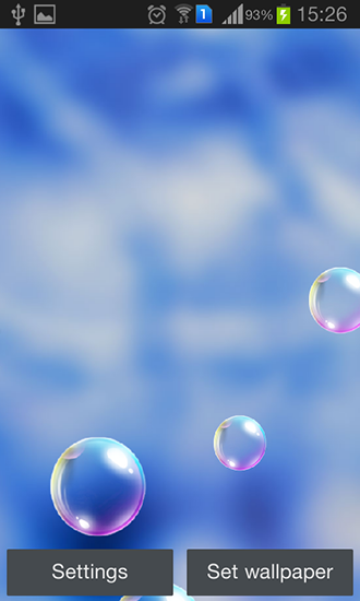 Full version of Android apk livewallpaper Popping bubbles for tablet and phone.