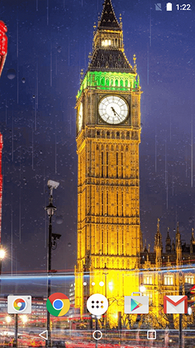 Full version of Android apk livewallpaper Rainy London by Phoenix Live Wallpapers  for tablet and phone.