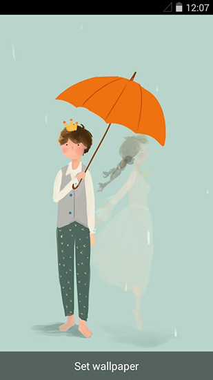 Full version of Android apk livewallpaper Rainy romance for tablet and phone.