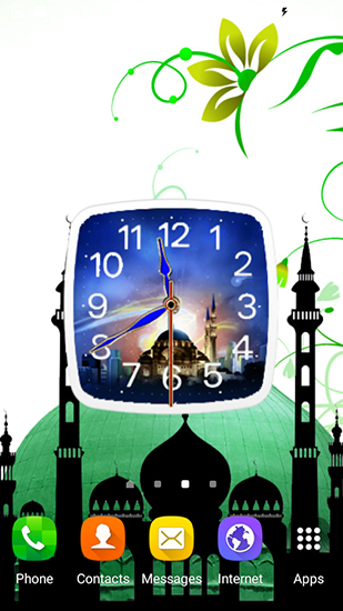 Full version of Android apk livewallpaper Ramadan: Clock for tablet and phone.