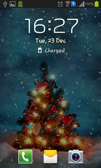 Full version of Android apk livewallpaper Real snow for tablet and phone.