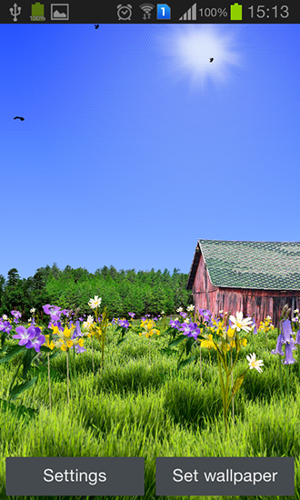 Full version of Android apk livewallpaper Red barn for tablet and phone.