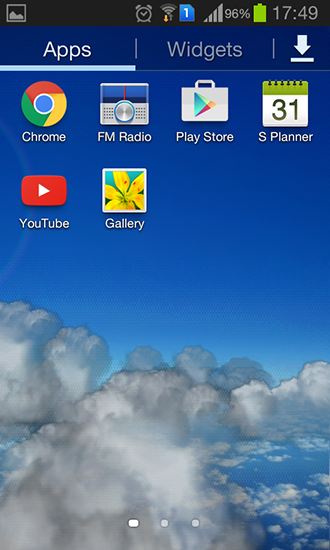 Full version of Android apk livewallpaper Rolling clouds for tablet and phone.