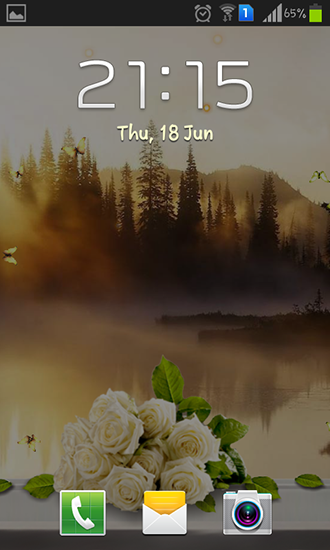 Full version of Android apk livewallpaper Rose: Summer morning for tablet and phone.
