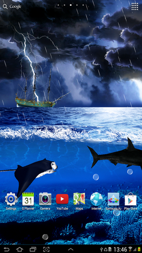 Full version of Android apk livewallpaper Storm for tablet and phone.
