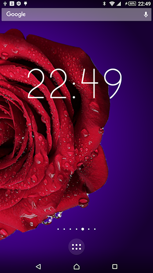 Full version of Android apk livewallpaper Rotating flower for tablet and phone.