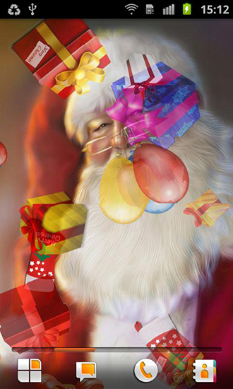 Full version of Android apk livewallpaper Santa Claus for tablet and phone.