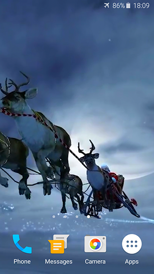 Full version of Android apk livewallpaper Santa Claus 3D for tablet and phone.