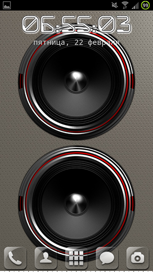 Full version of Android apk livewallpaper Screen speaker for tablet and phone.