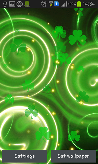 Full version of Android apk livewallpaper Shamrock for tablet and phone.
