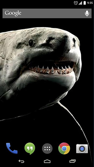 Full version of Android apk livewallpaper Shark 3D for tablet and phone.